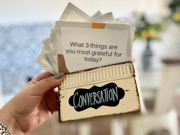 Get the Family Chatting Together Using our FREE Printable Dinner Conversation Cards!