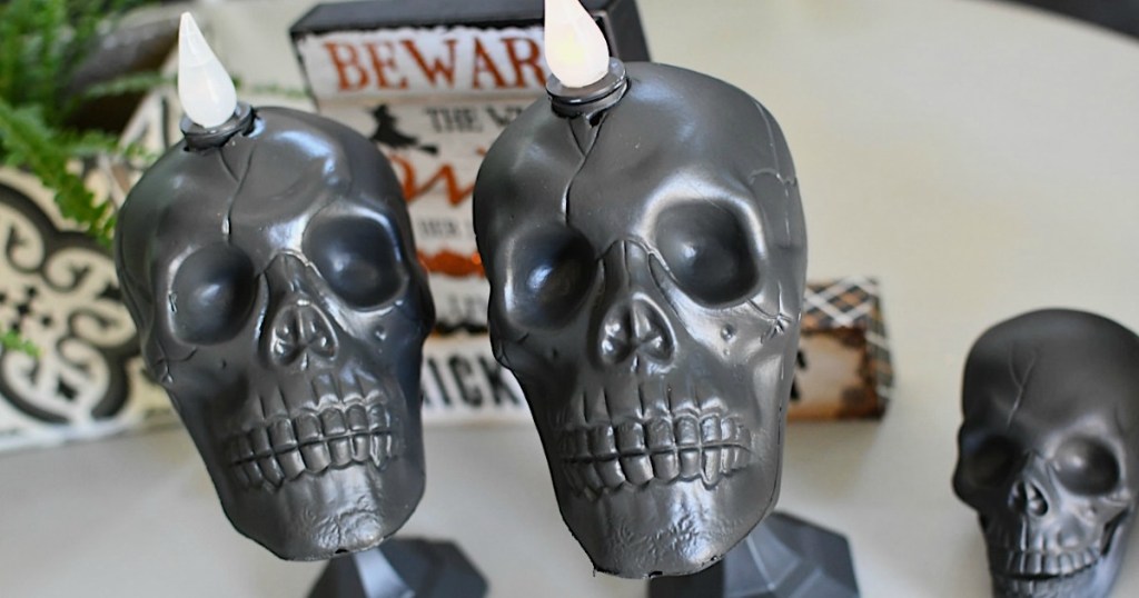 diy halloween skulls