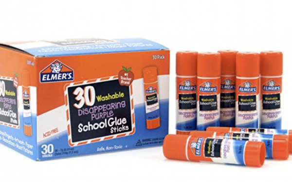 Elmer’s Disappearing Purple School Glue Sticks, 30-pack for just $6.25 shipped!