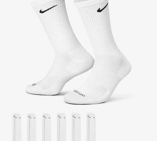 *HOT* Nike Unisex Cushioned Training Crew Socks (6 Pairs) for just $15.99 {Today Only!}