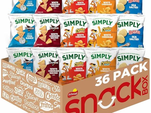 Simply Brand Snacks Variety Pack, 36 count only $13.79 shipped!